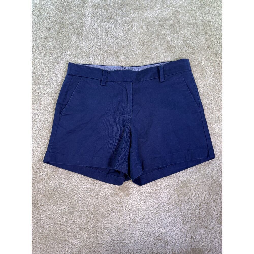 Nautica Womens Chino Shorts Size 6 Blue Stretch D598